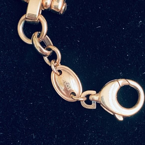 Fossil Gold Belt Buckle Bracelet - Picture 3 of 4